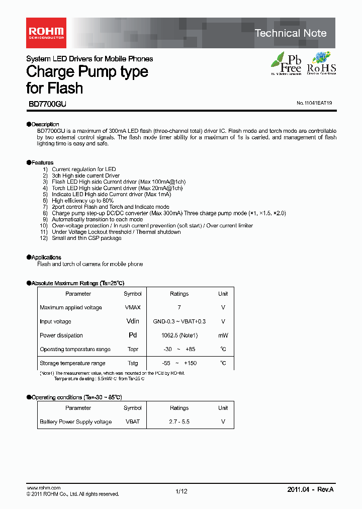 BD7700GU-E2_4767538.PDF Datasheet