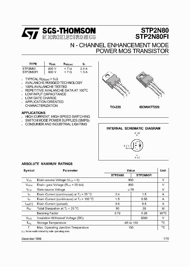 STP2N80_4773173.PDF Datasheet