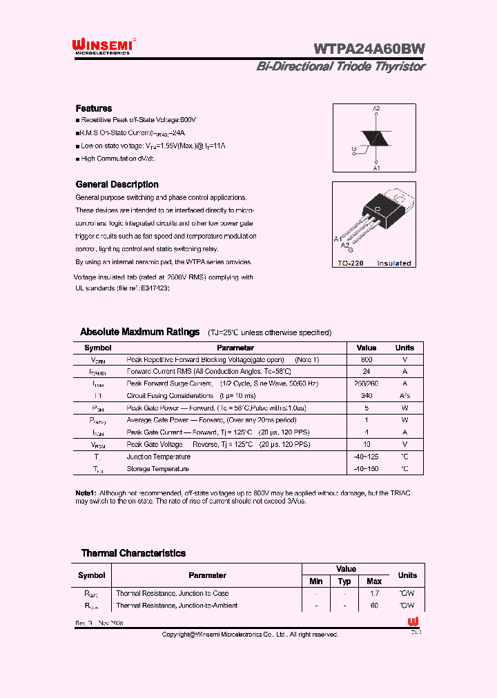 WTPA24A60BW_4780380.PDF Datasheet