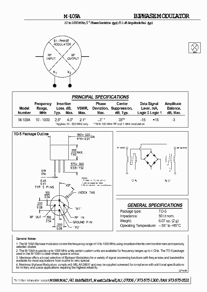 M-109A_4780739.PDF Datasheet