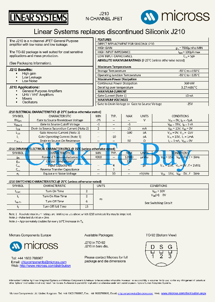J210TO-92_4781621.PDF Datasheet