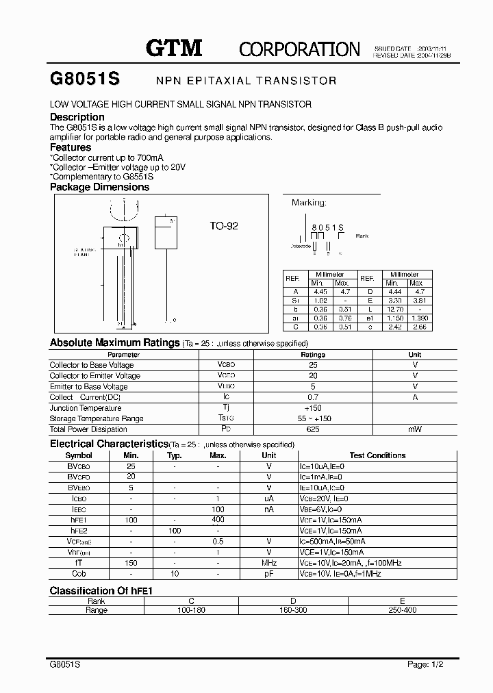 G8051S_4781929.PDF Datasheet