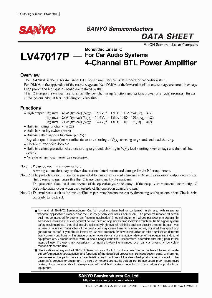 LV47017P_4784317.PDF Datasheet