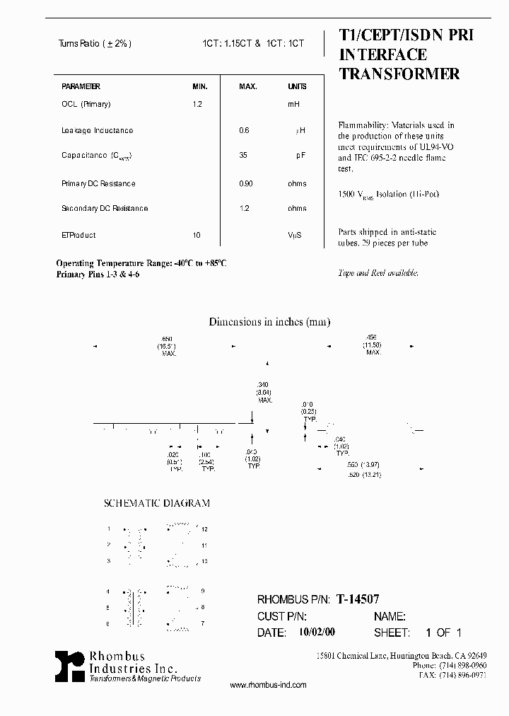 T-14507_4784532.PDF Datasheet