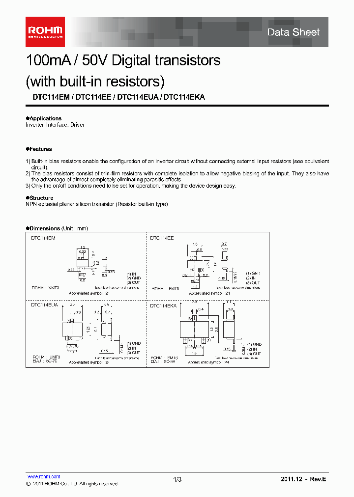 DTC114EE_4785401.PDF Datasheet