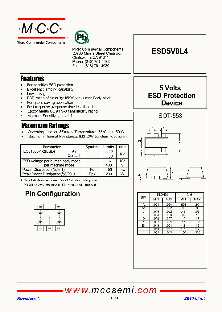 ESD5V0L4_4789619.PDF Datasheet