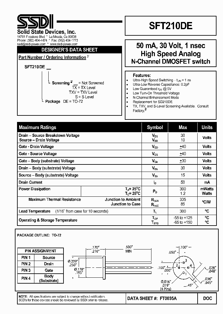 SFT210DE_4795001.PDF Datasheet