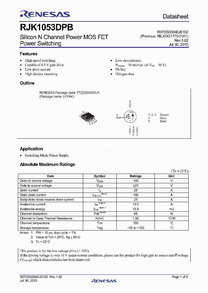 RJK1053DPB_4806597.PDF Datasheet