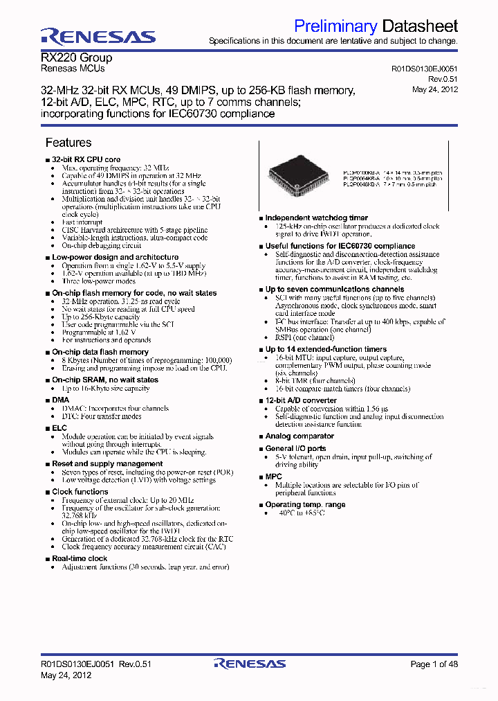 R5F52205BDFM_4808923.PDF Datasheet