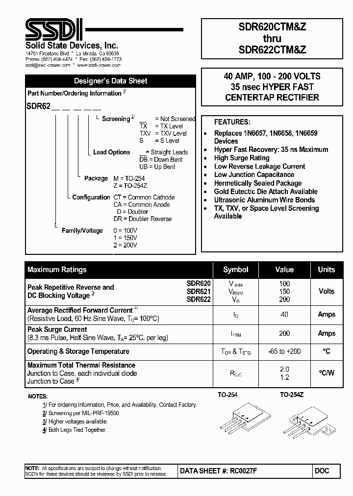 SDR620_4810885.PDF Datasheet