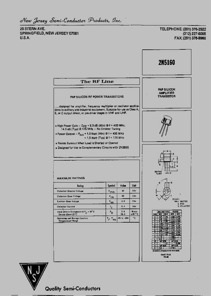 2N5160_4813980.PDF Datasheet