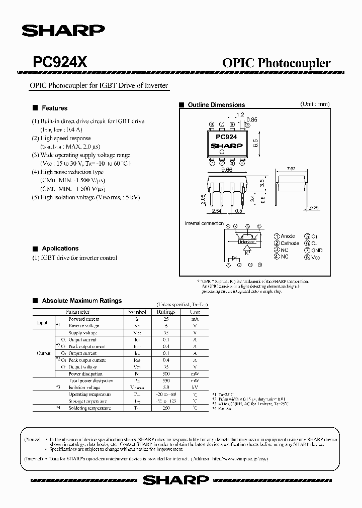 PC924X_4815543.PDF Datasheet