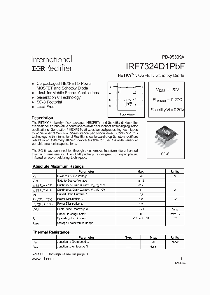 IRF7324D1PBF_4817407.PDF Datasheet