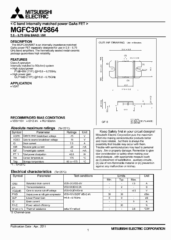 MGFC39V5864_4820731.PDF Datasheet