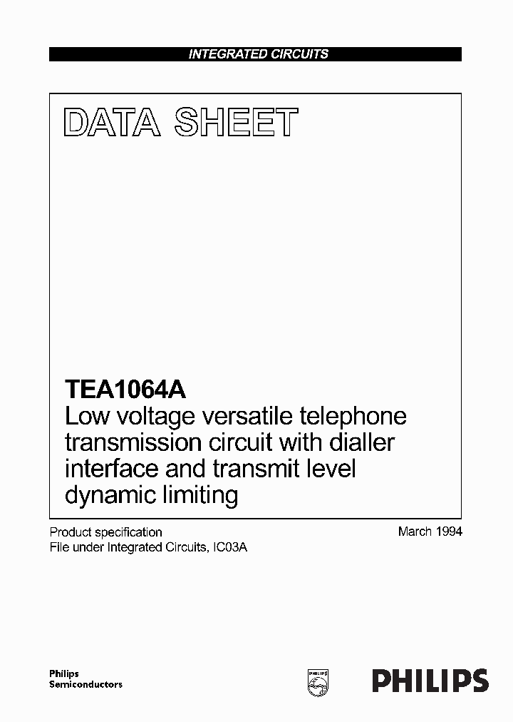 TEA1064AT_4823731.PDF Datasheet