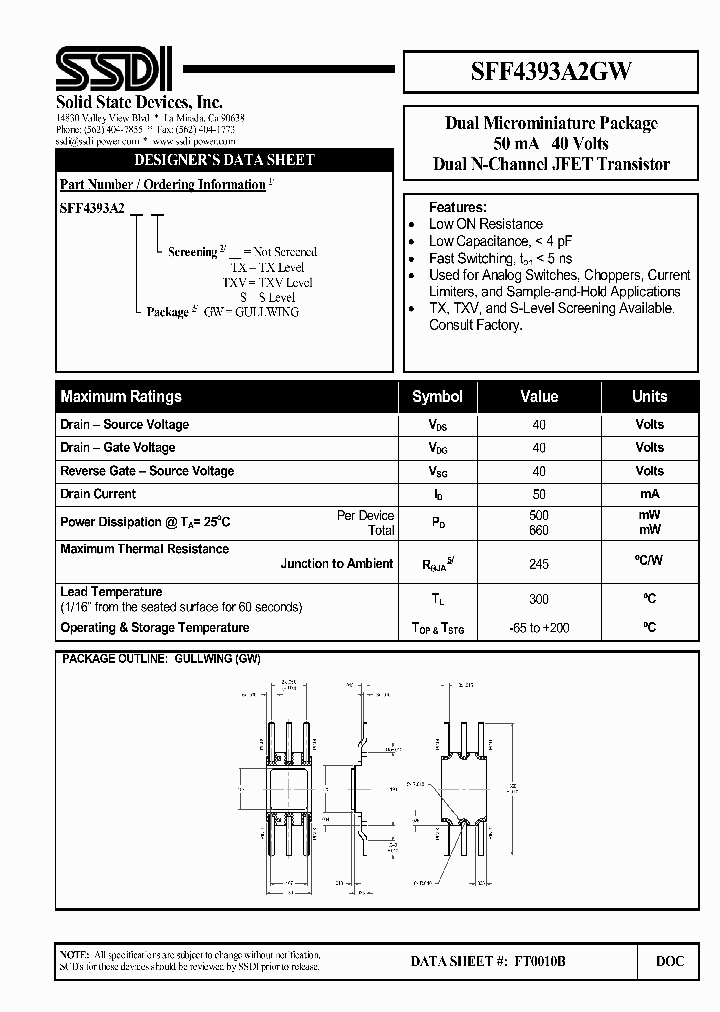 SFF4393A2GW_4825439.PDF Datasheet