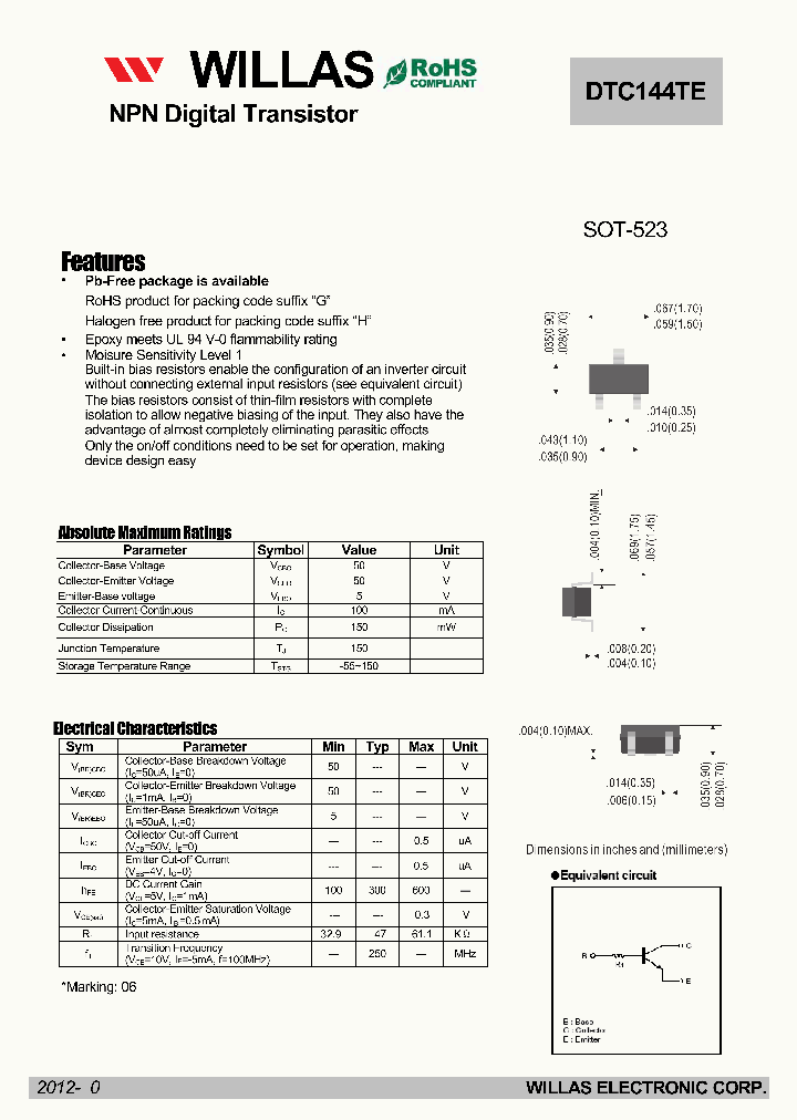 DTC144TE_4825877.PDF Datasheet