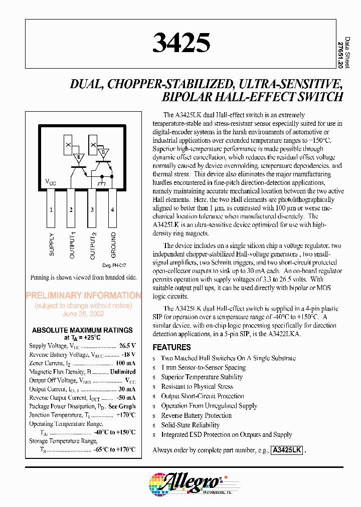A3425EL_4829707.PDF Datasheet