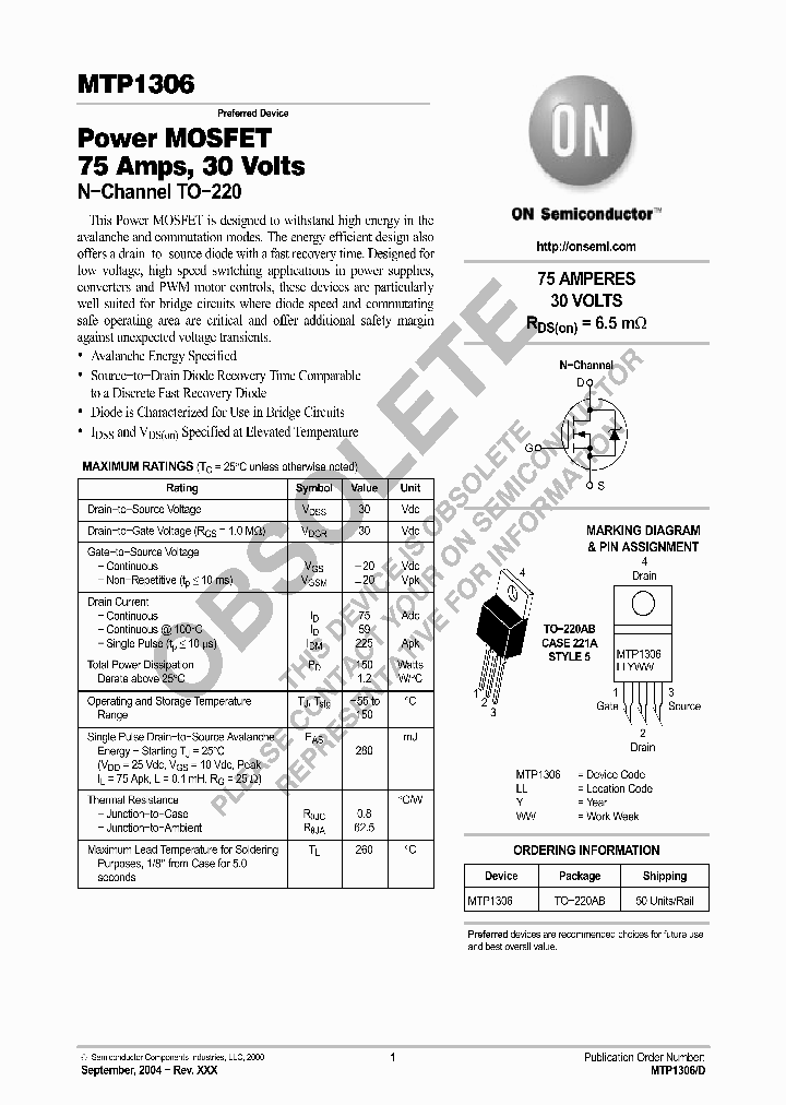 MTP1306_4833462.PDF Datasheet