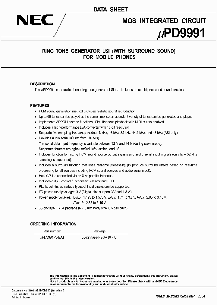 UPD9991F9-BA1_4833509.PDF Datasheet