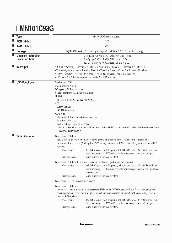 MN101C93G_4833739.PDF Datasheet