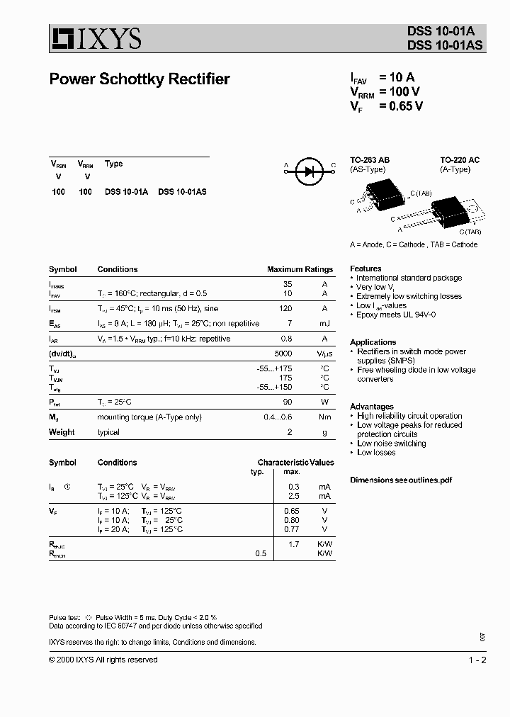 DSS10-01AS_4836351.PDF Datasheet