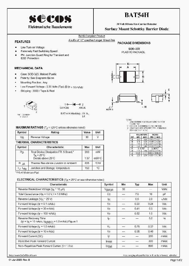BAT54H_4837487.PDF Datasheet
