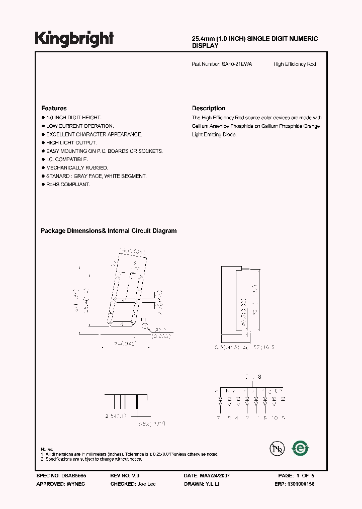 SA10-21EWA_4839066.PDF Datasheet
