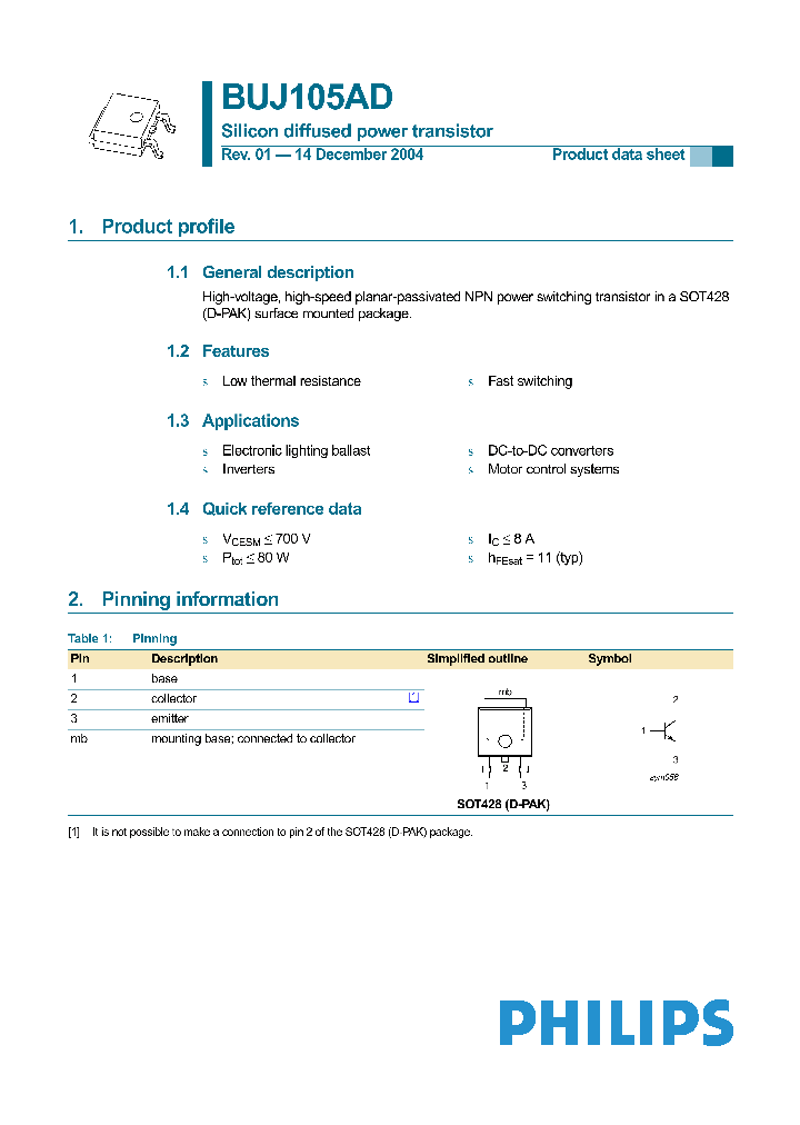 BUJ105AD_4840570.PDF Datasheet