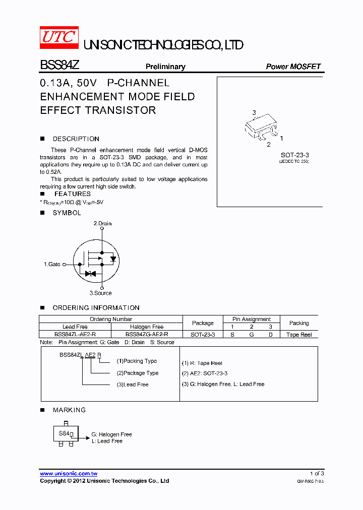 BSS84Z_4844621.PDF Datasheet