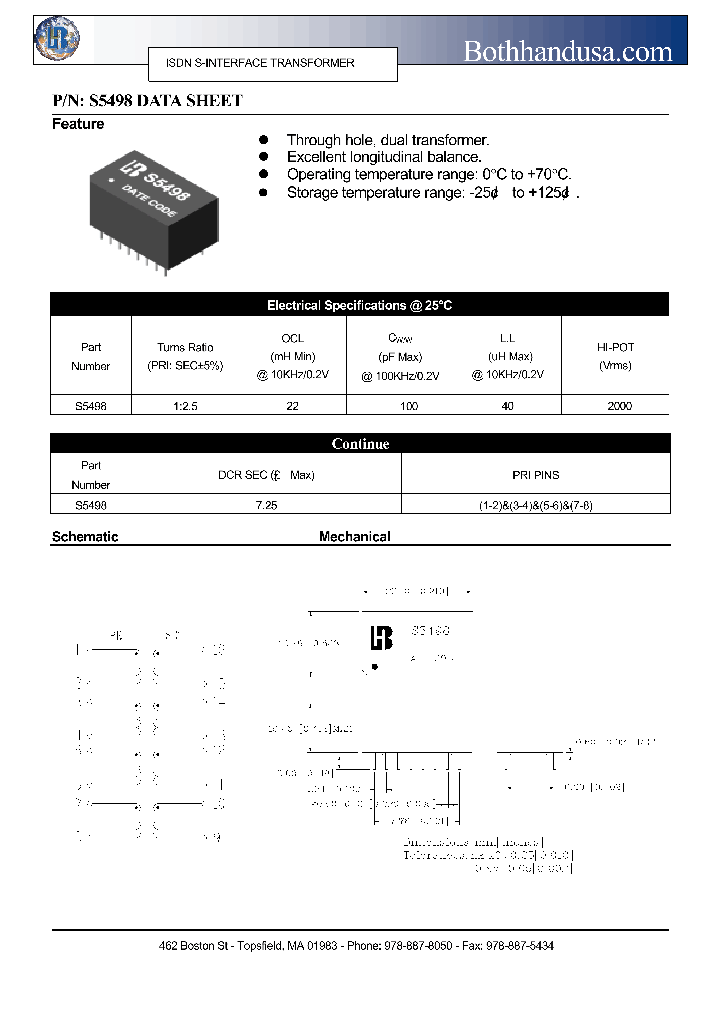 S5498_4845342.PDF Datasheet