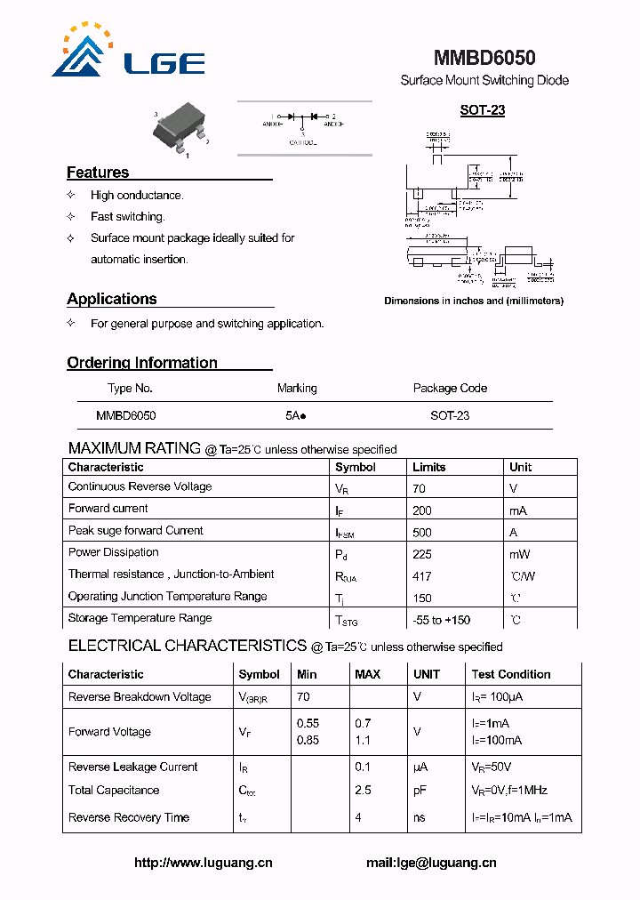 MMBD6050_4845249.PDF Datasheet
