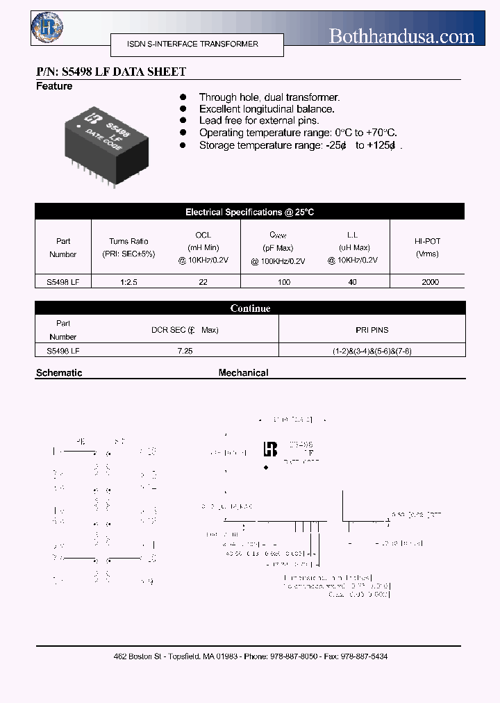 S5498LF_4845343.PDF Datasheet