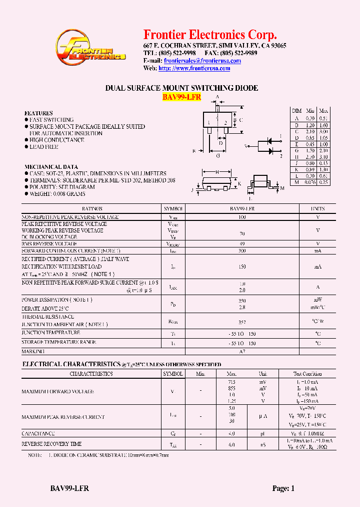 BAV99-LFR_4846993.PDF Datasheet