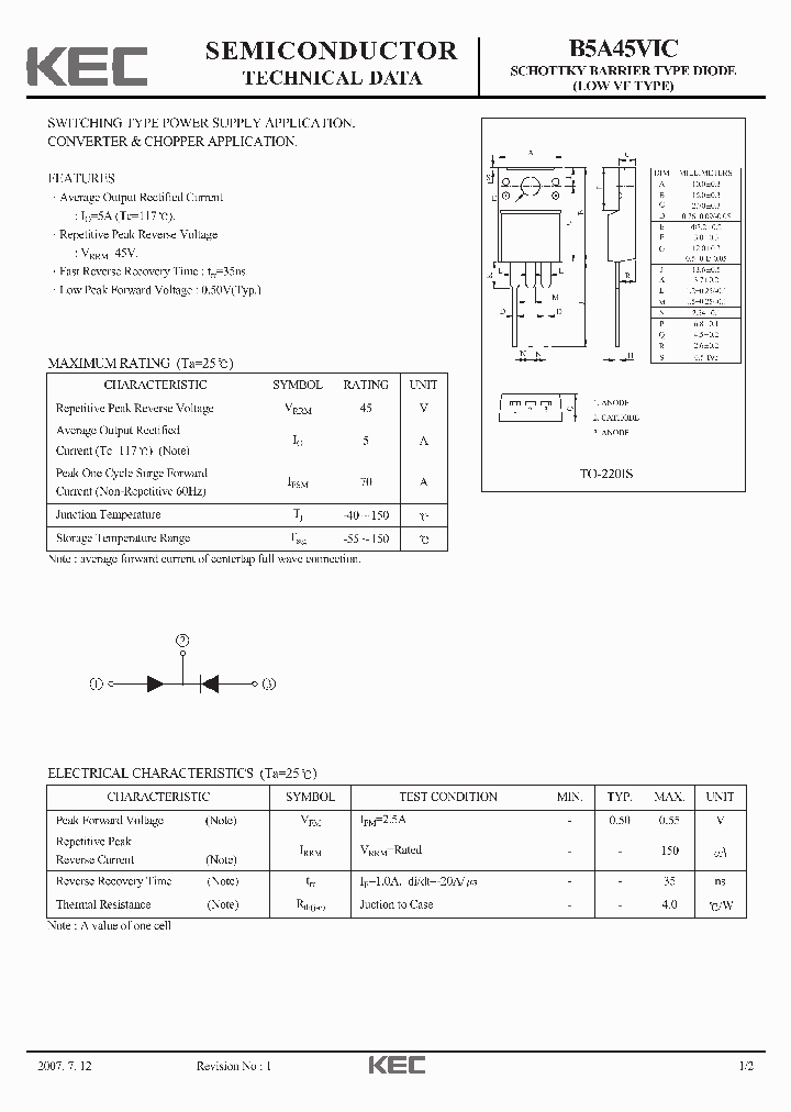 B5A45VIC07_4850423.PDF Datasheet
