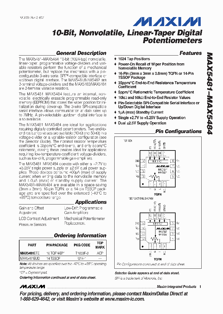 MAX5483ETE-T_4851258.PDF Datasheet