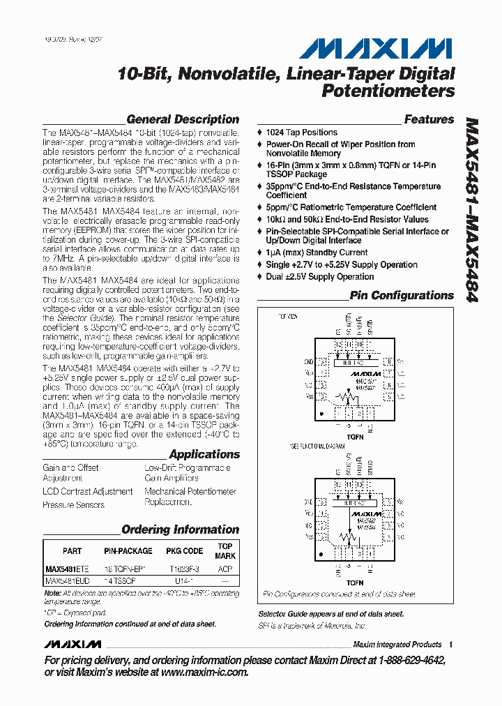 MAX5483EUD_4851259.PDF Datasheet