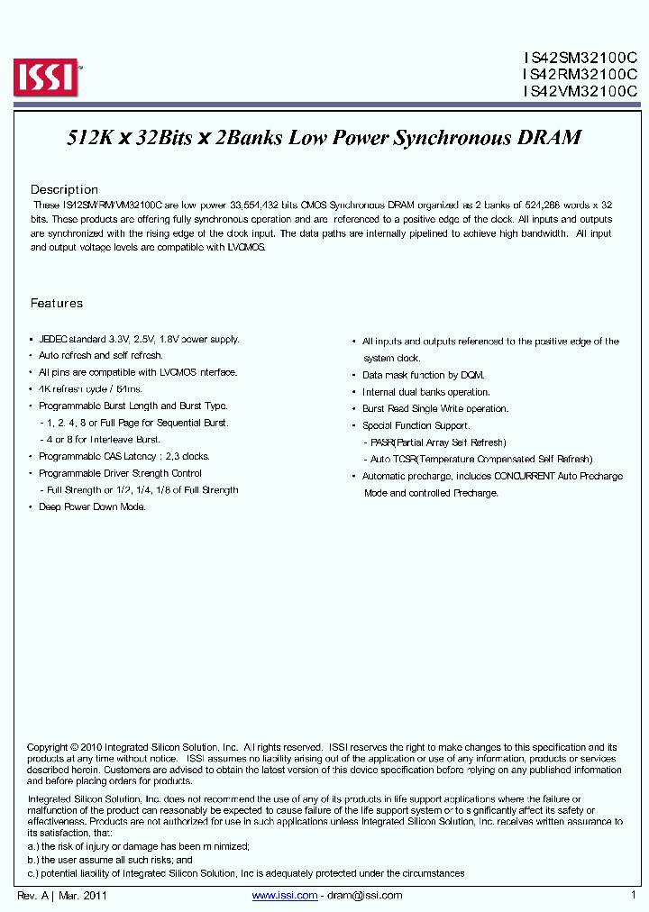 IS42SM32100C_4855924.PDF Datasheet