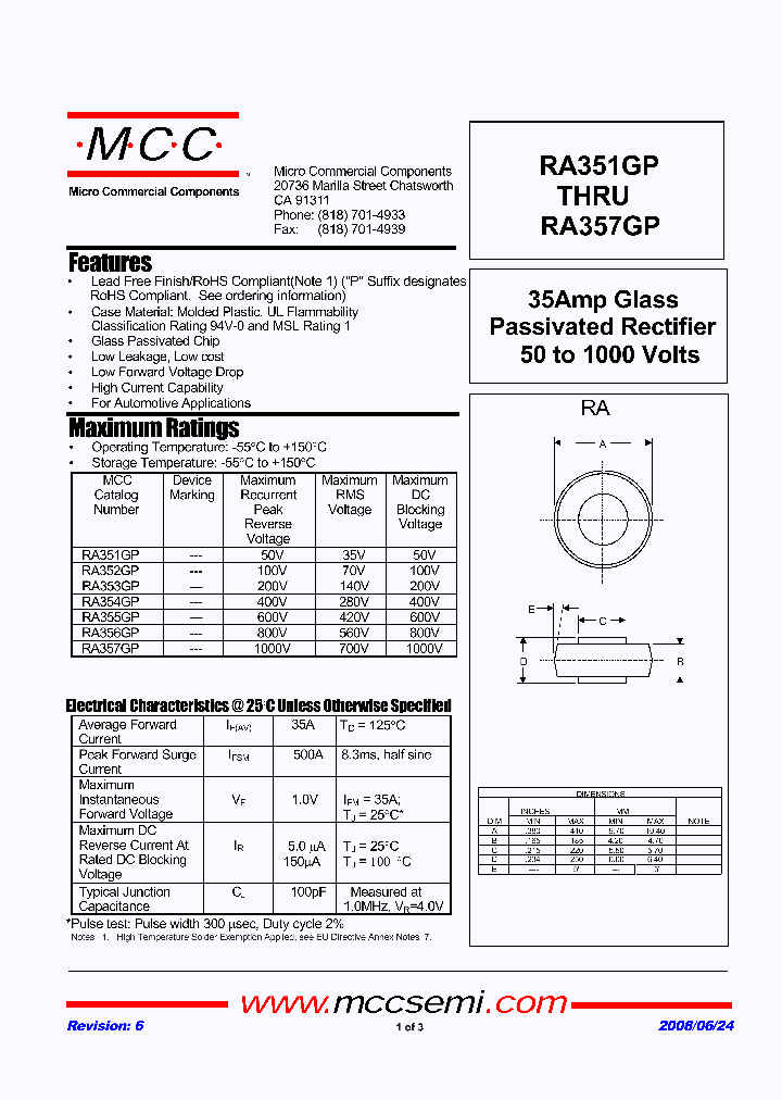 RA351GP08_4856910.PDF Datasheet