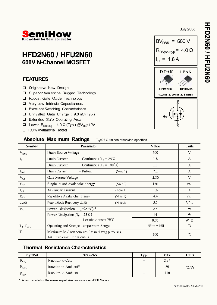 HFU2N60_4857187.PDF Datasheet