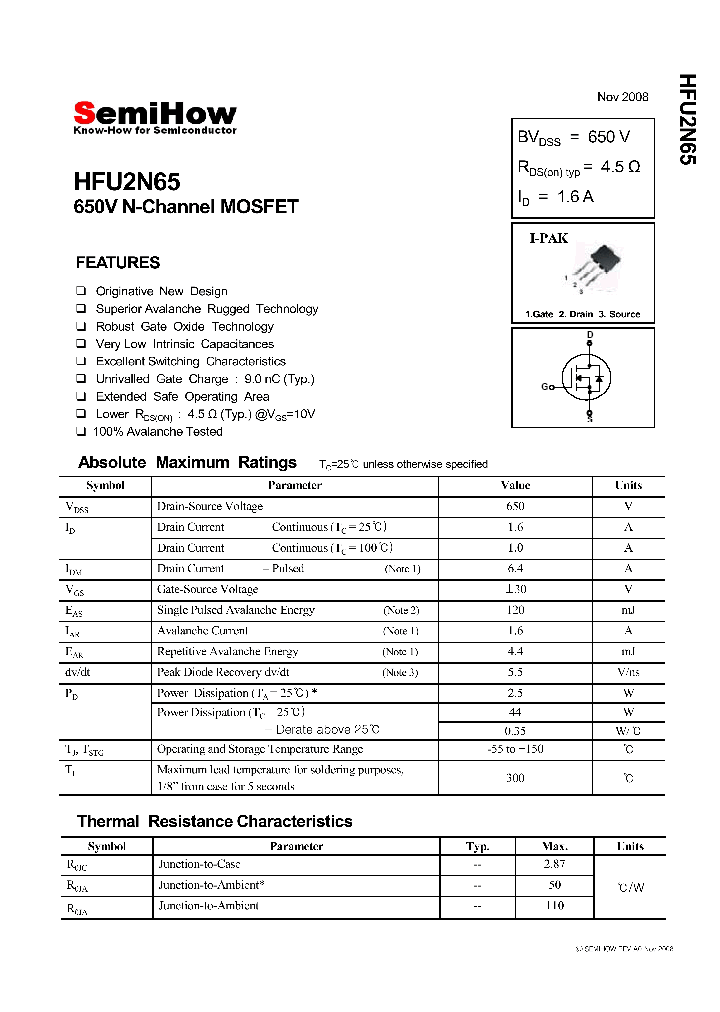 HFU2N65_4857189.PDF Datasheet