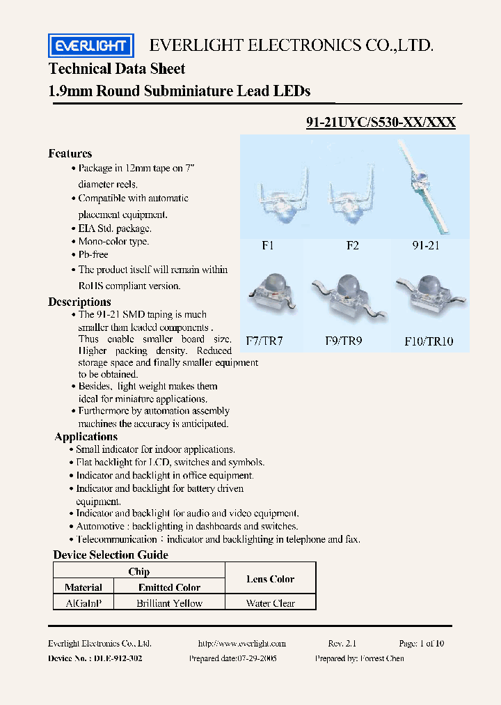 91-21UYC_4858697.PDF Datasheet