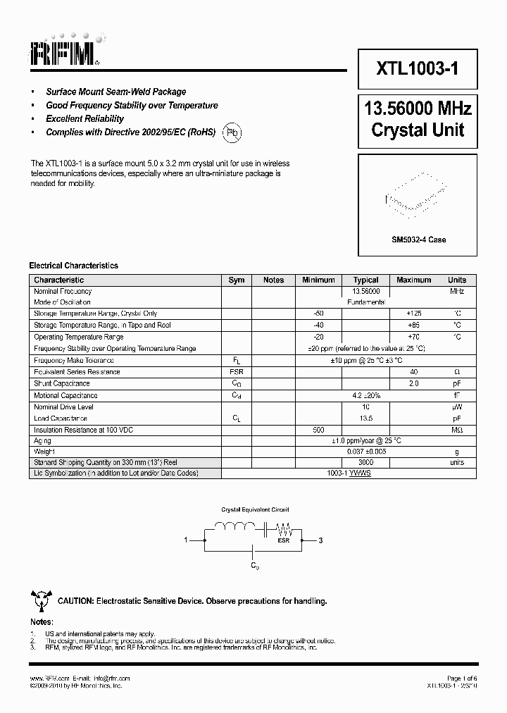 XTL1003-1_4860329.PDF Datasheet