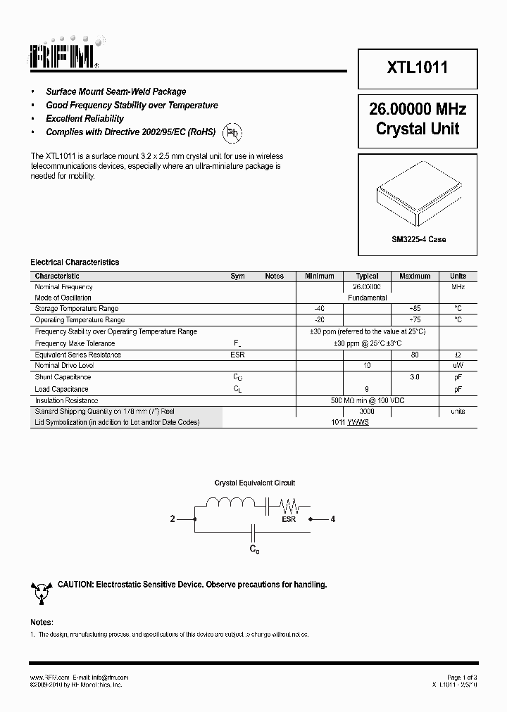 XTL1011_4860335.PDF Datasheet