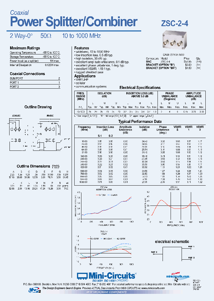 ZSC-2-4_4864524.PDF Datasheet