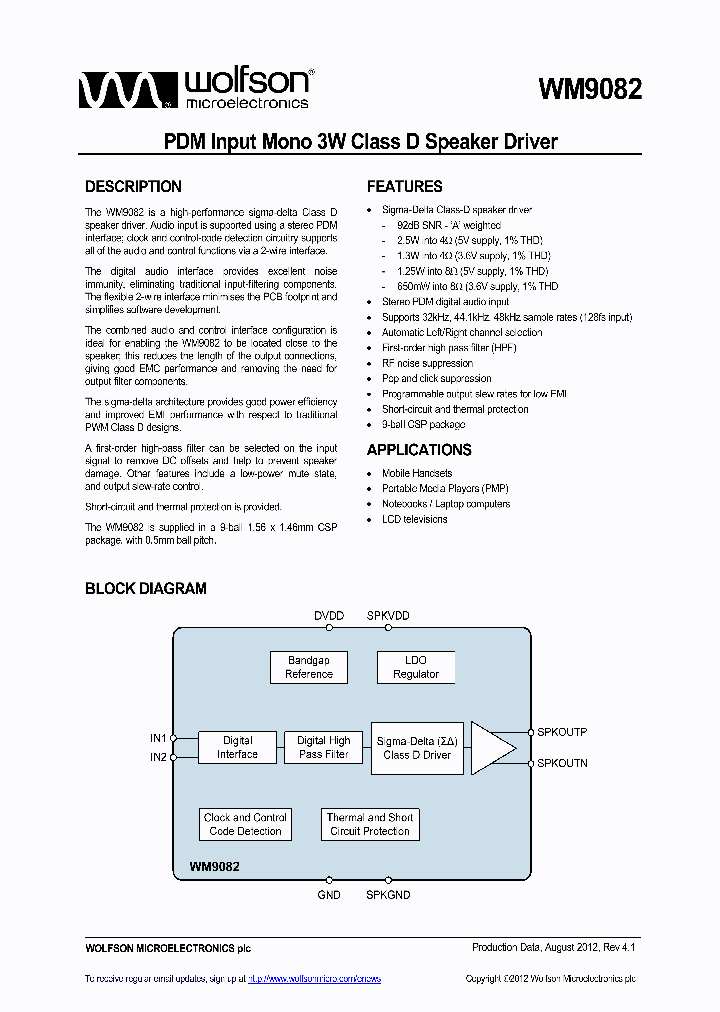 WM9082_4865000.PDF Datasheet