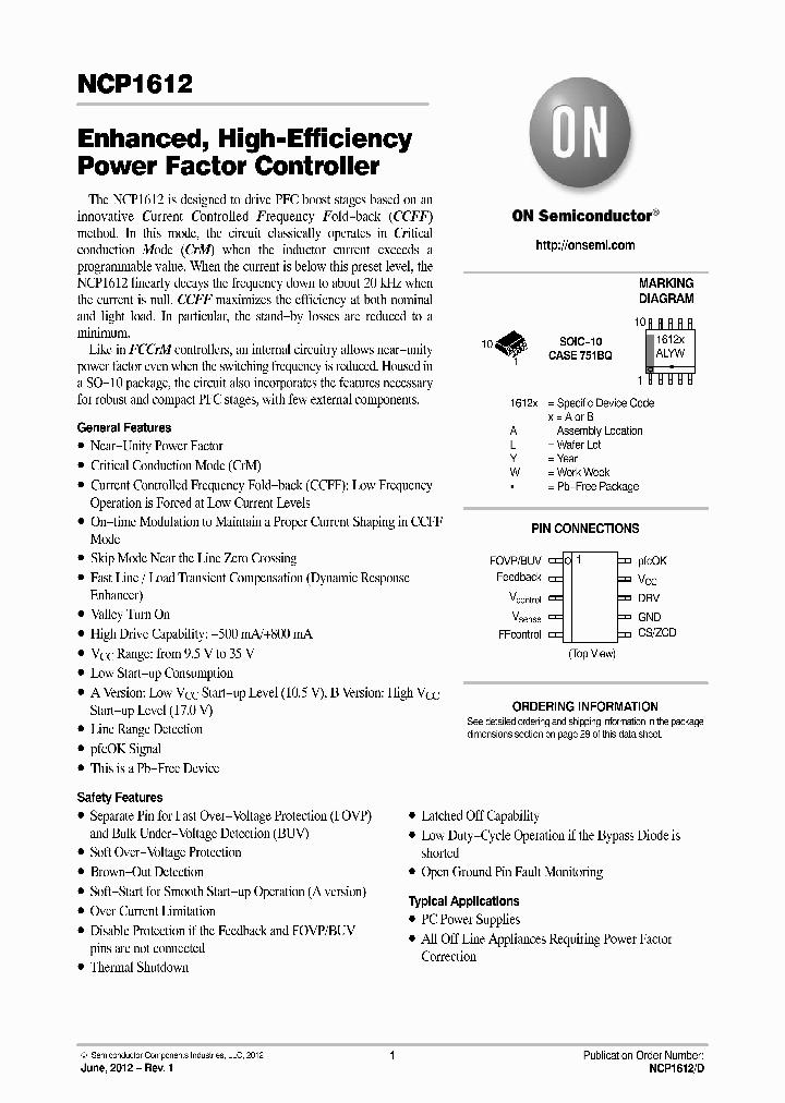 NCP1612_4865357.PDF Datasheet