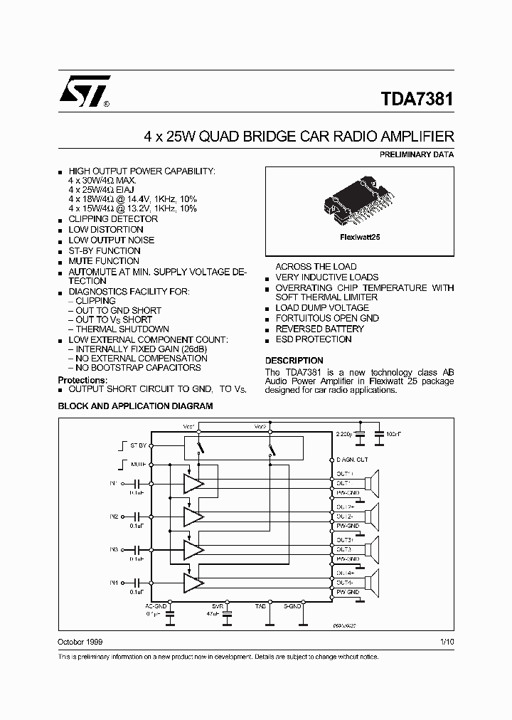 TDA7381_4866290.PDF Datasheet