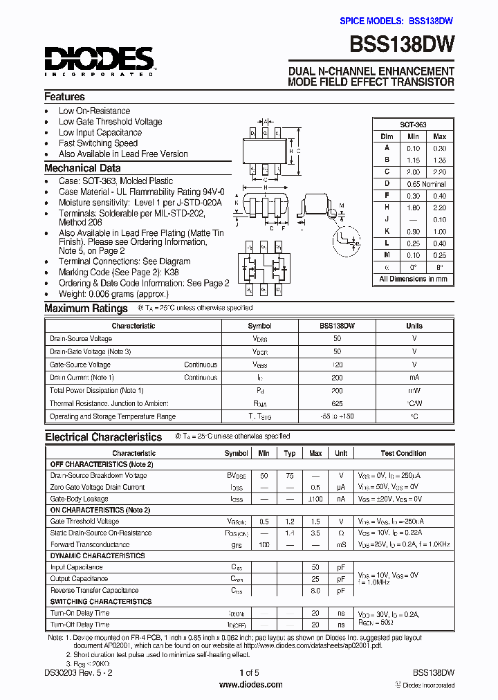 BSS138DW_4870119.PDF Datasheet