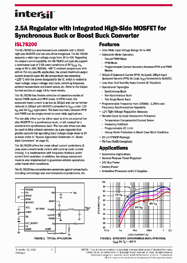 ISL78200_4870967.PDF Datasheet